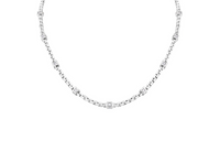 LOUIS VUITTON Les Gastons Vuitton Trunk Necklace White Gold And Diamonds