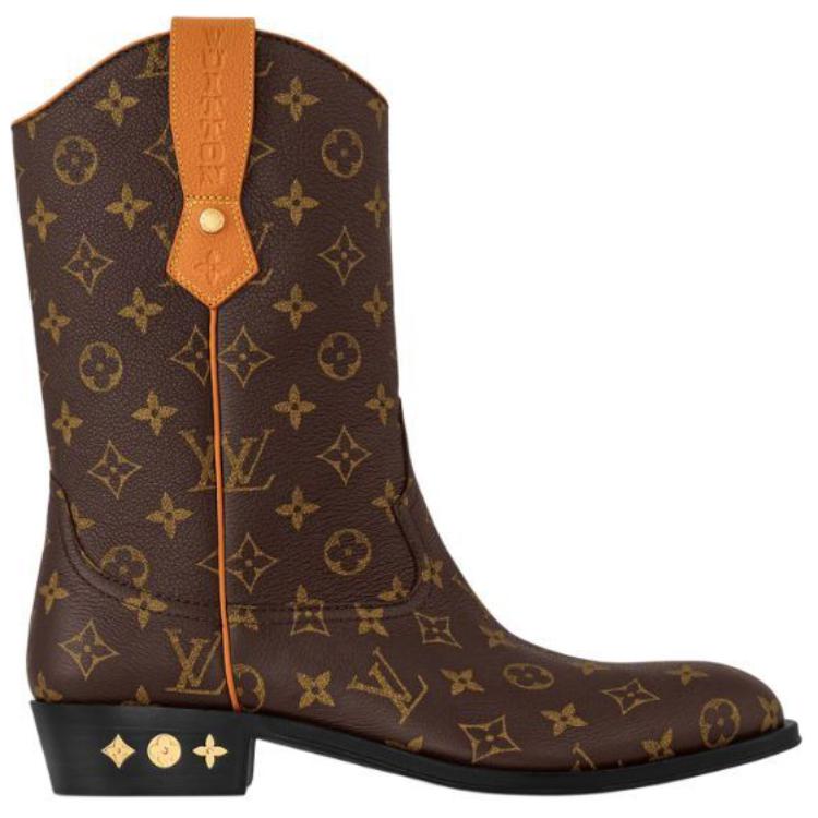 LOUIS VUITTON Rider Ankle Boots Men's Brown
