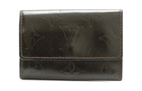 LOUIS VUITTON Calfskin Wallet Key Pouch Unisex Black