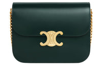 CELINE Calfskin Crossbody Bag Shoulder Bag Women's Amazon Green