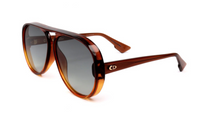 DIOR Acetate Aviator Sunglasses Women's Brown