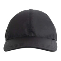 PRADA Recycled Nylon Baseball Caps Men's Black