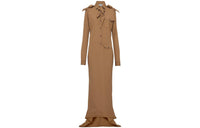 PRADA Long-Sleeved Dresses Women's Brown