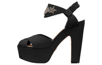 DIOR Muse Chunky Heel High Heels 13cm Women's Black