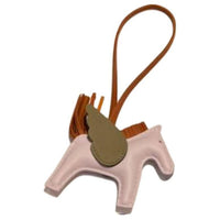 HERMES Calfskin Lambskin Pendants Women's Pink