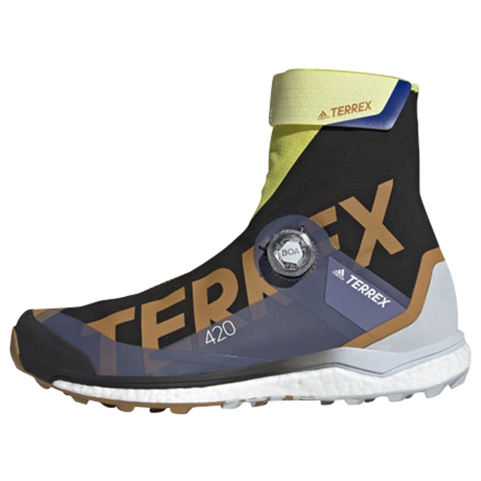 adidas Terrex Agravic Tech Pro Trail 'Black Yellow' G55455