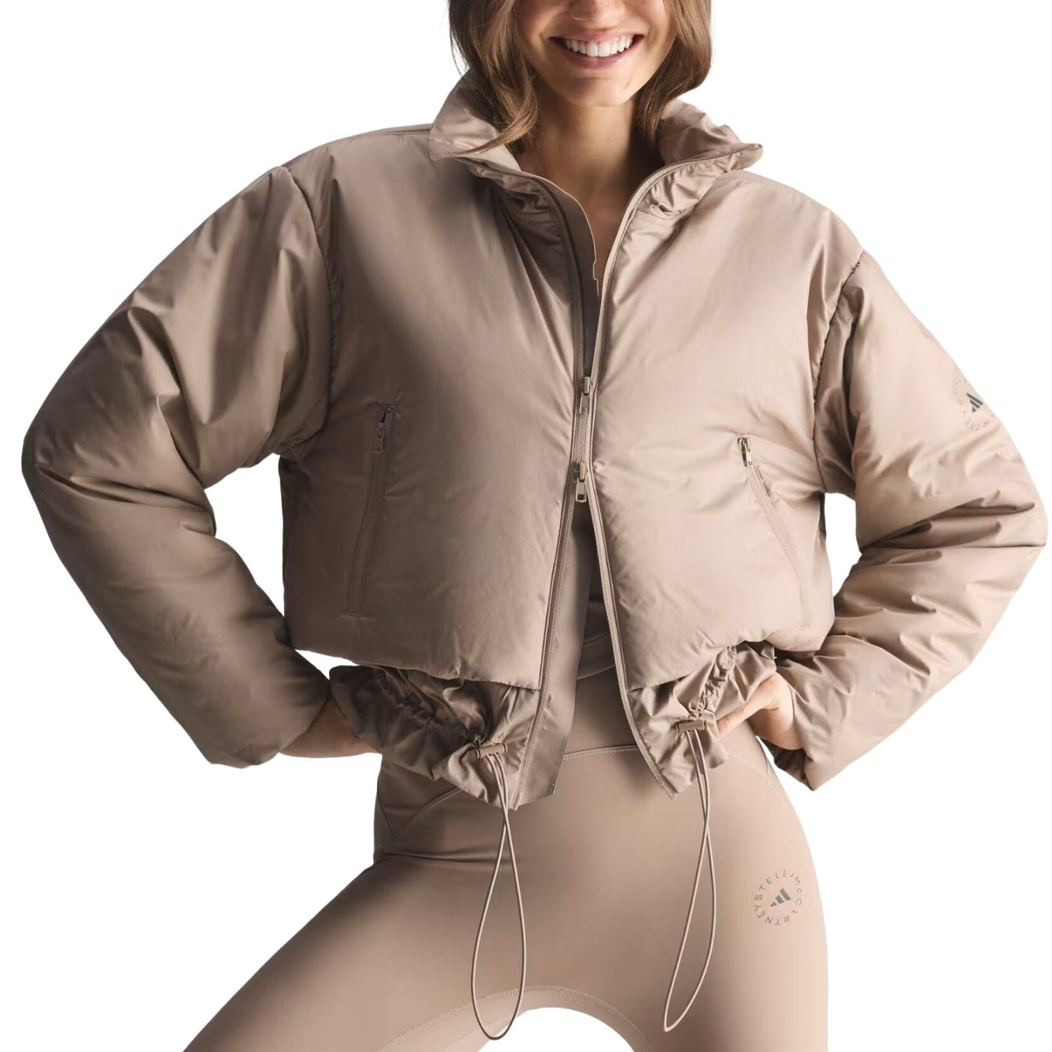 (WMNS) adidas by Stella Mccartney Liner Jacket 'Chalky Brown' KC2017