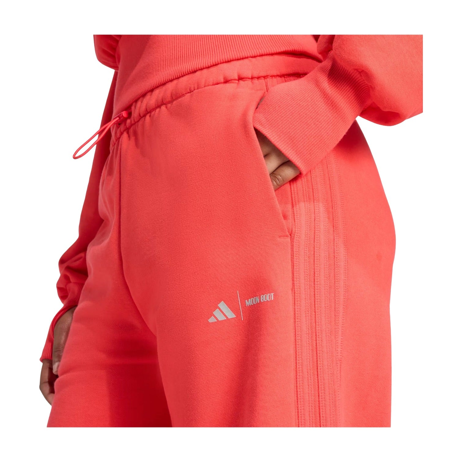 (WMNS) adidas x MOON BOOT Track Pant 'Semi Lucid Red' JM1096