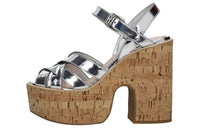 MIU MIU Strap Sandals Women's Silver