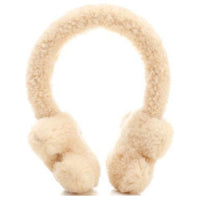 CELINE Lambskin Earmuffs Women's Vanilla