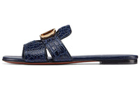 DIOR 30 Montaigne Slide Slippers Women's Indigo