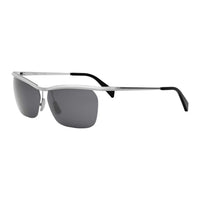 CELINE Metal Irregular Shape Sunglasses Men's Silver