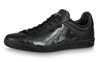 LOUIS VUITTON Luxembourg Low Top Stylish Skateboarding Shoes Men's Black
