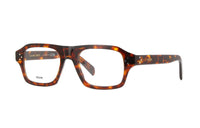 CELINE Acetate Rectangular Eyeglass Frames Men's Tortoiseshell
