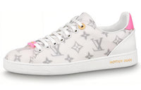 LOUIS VUITTON Frontrow Skateboard Shoes Women's Low-Top Gray Pink