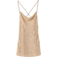 MIU MIU Slip Dresses Women's Gold
