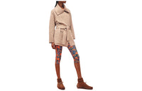 HERMES Velvet Jackets Women's Beige