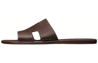HERMES Izmir Sandal Moka Smooth Calfskin Leather