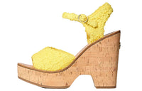 CHANEL Stylish Sandals Women's Yellow