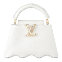 LOUIS VUITTON Capucines Taurillon Leather Shoulder Bag Crossbody Bag Handbag Mini Women's White