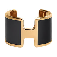 HERMES Calfskin Bangles Women's Black