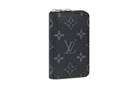 LOUIS VUITTON Zippy Canvas Coin Purse Men's Black/Gray