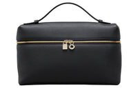 Loro Piana ExtraPocket Leather Handbag Shoulder Bag Crossbody Bag Women's Black