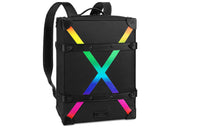 LOUIS VUITTON Soft Trunk Backpack Taiga Pm Black/Rainbow