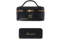 MIU MIU Marshall Collaboration Leather Storage Bag Unisex Black