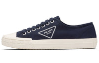 PRADA Wheel Low Top Canvas Shoes Men's Blue