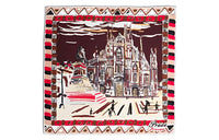 PRADA Pittoresque Milan Silk Foulard
