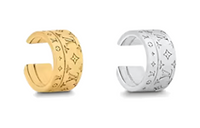 LOUIS VUITTON Metal Clip-On Earrings Unisex Gold/Silver