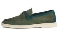 Loro Piana Summer Walk Loafers Women's Green
