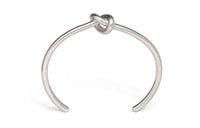 CELINE Knot Extra thin Bracelet In Brass With Rhodium Finish