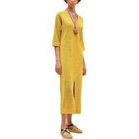 HERMES SS24 Long-Sleeved Dresses Women's Yellow