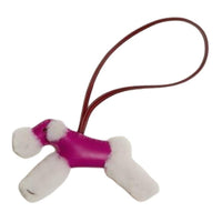 HERMES Milu Wool Pendants Women's Rose Red