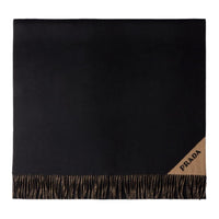 PRADA Cashmere Knit Scarves Women's Black