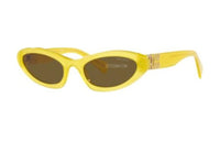 MIU MIU - Irregular Shape Sunglasses Women's Yellow