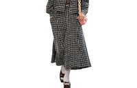 CHANEL Casual Long Skirts Women's Black