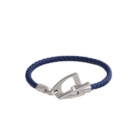 HERMES Calfskin Bracelets Unisex Sapphire Blue