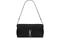 SAINT LAURENT Quilting Lambskin Shoulder Bag Handbag Shoulder Bag Women's Black