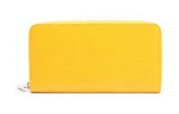 LOUIS VUITTON Zippy Epi Leather Wallet Unisex Yellow