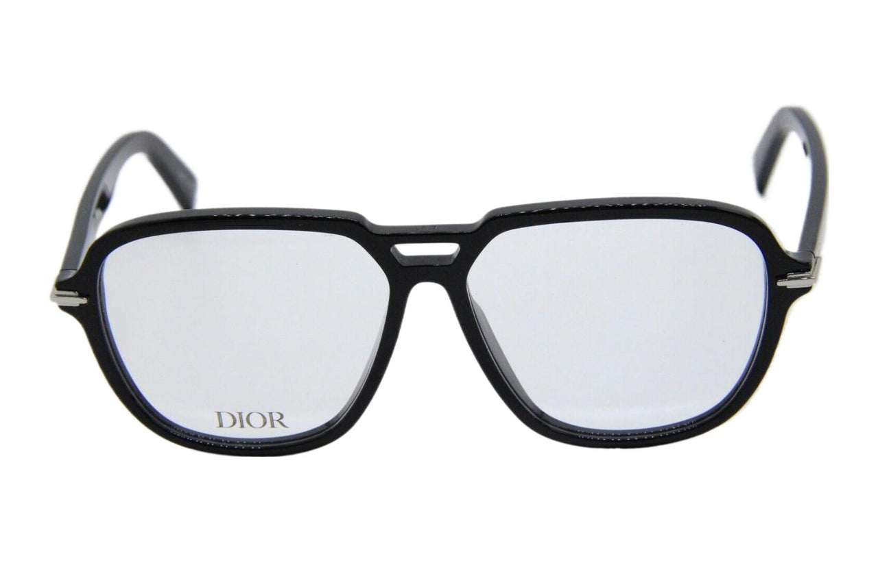 DIOR - Irregular Shape Eyeglass Frames Unisex Black