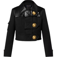 LOUIS VUITTON Jackets Coats Women's Black