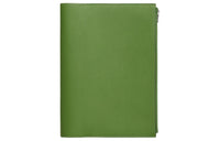 HERMES Swift Calfskin Storage Bag Unisex Silk Green With Blue Accents