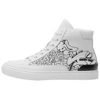 HERMES District Stylish Skateboarding Shoes Men's White