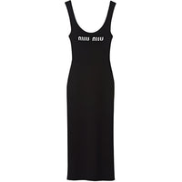 MIU MIU Sleeveless Dress Women's Black