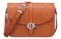 DIOR Cannage Cosmo Leather Shoulder Bag Crossbody Bag Men's Cognac