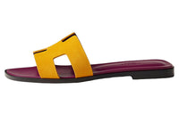 HERMES Oran Stylish Sandals Women's Yellow