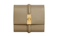 CELINE 16 Calfskin Wallet Small Size Women's Tan